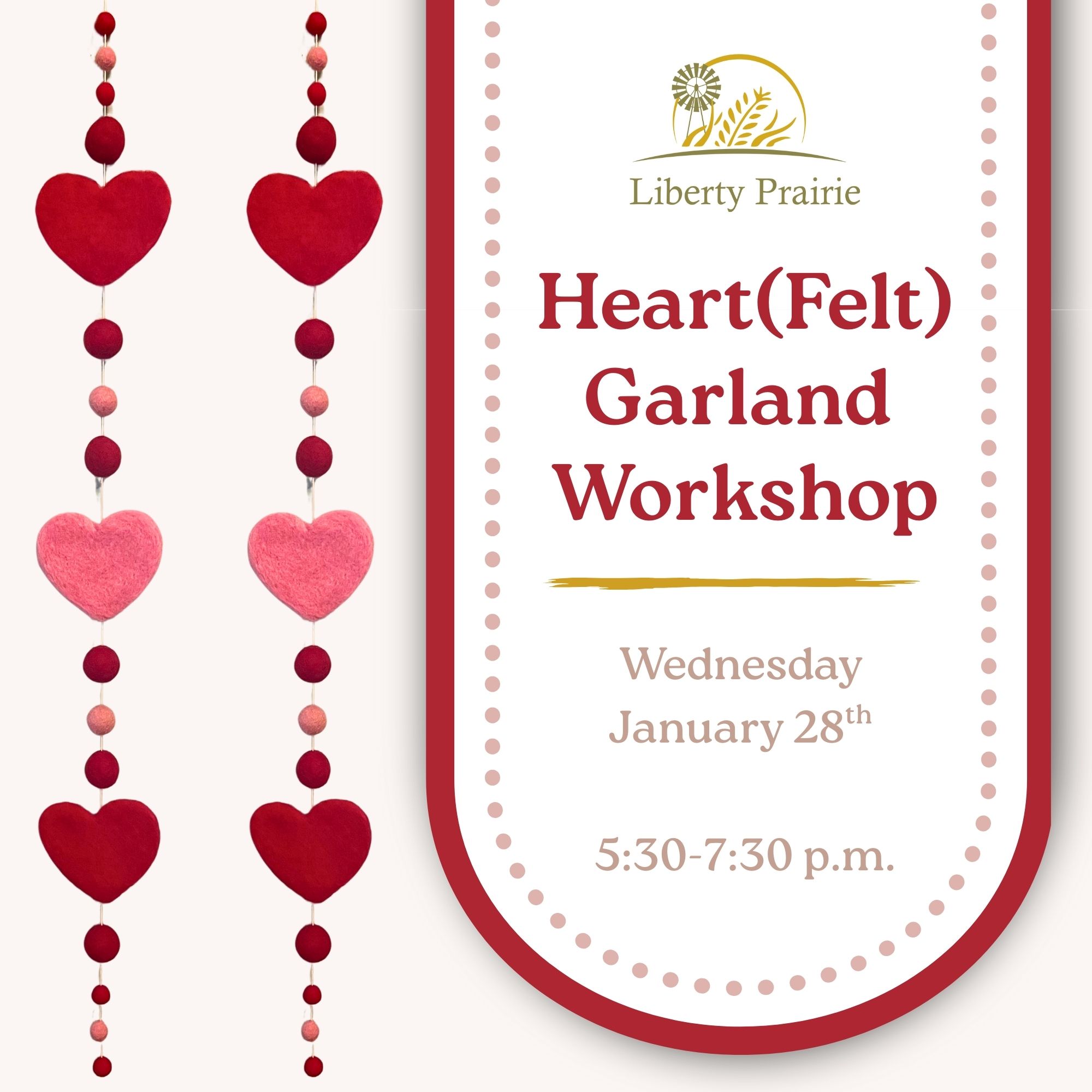 Heart(Felt) Garland Workshop